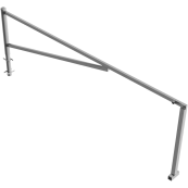 Swing barrier | for casting in concrete, hot-dip galvanized | clear width: 4000 mm | with triangular lock